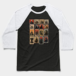 Dark Postage Stamps Baseball T-Shirt